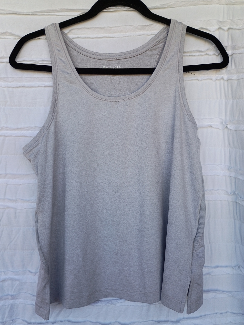 Athleta Women's Uptempo Tank Top in Light Gray